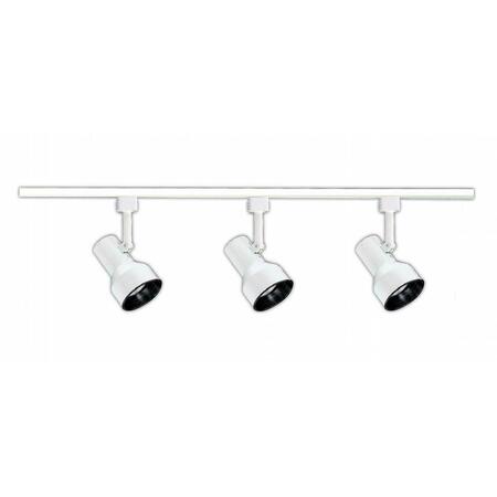 NICOR 4 ft. 3-Light Linear Track Lighting Kit 10998WH